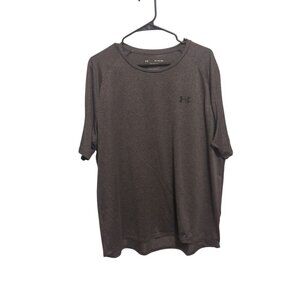 Under Armour T-Shirt Men's 2XL Gray The Tech Tee Short Sleeve 100% Polyester